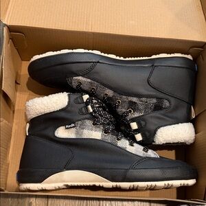 Keds Black and White Kids Boots